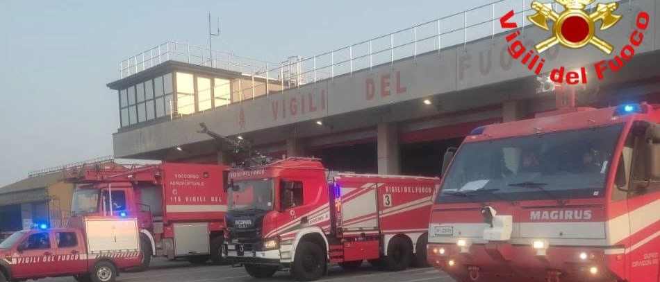 Montichiari, paura in aeroporto: velivolo non riesce a completare il decollo. Scatta l’emergenza