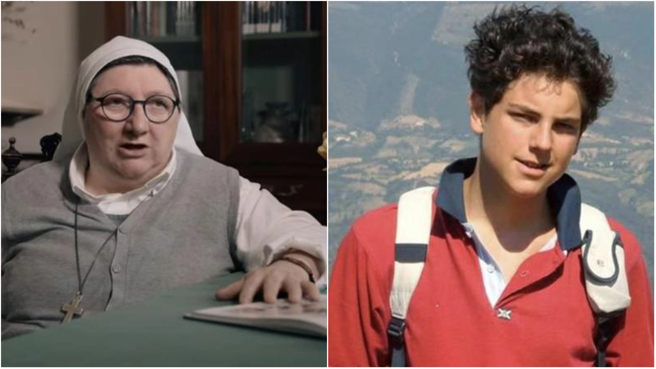 Da sinistra suor Monica Ceroni e Carlo Acutis, morto nel 2006 a 15 anni di leucemia fulminante: sarà proclamato santo il 27 aprile
