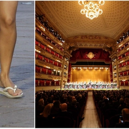 “Basta infradito, shorts e canotte”: alla Scala di Milano cartelloni per far rispettare il dress code