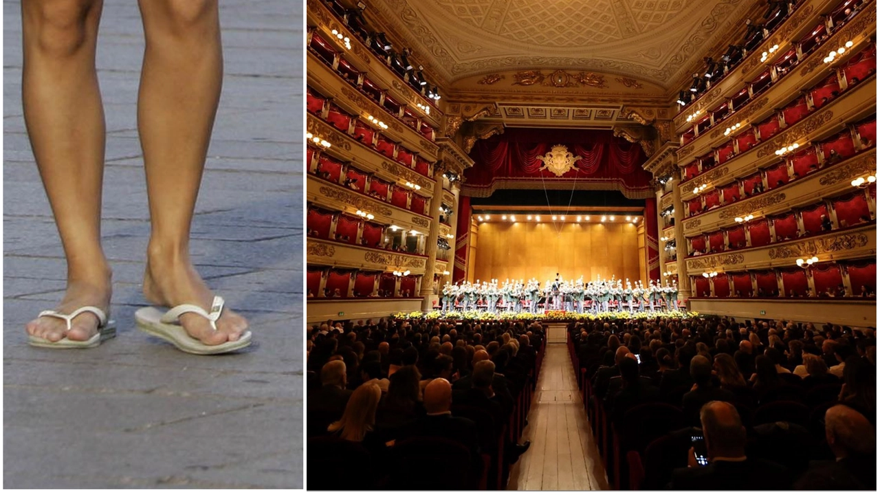 “Basta infradito, shorts e canotte”: alla Scala di Milano cartelloni per far rispettare il dress code