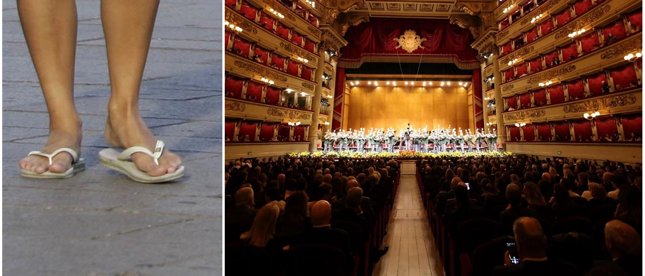 “Basta infradito, shorts e canotte”: alla Scala di Milano cartelloni per far rispettare il dress code