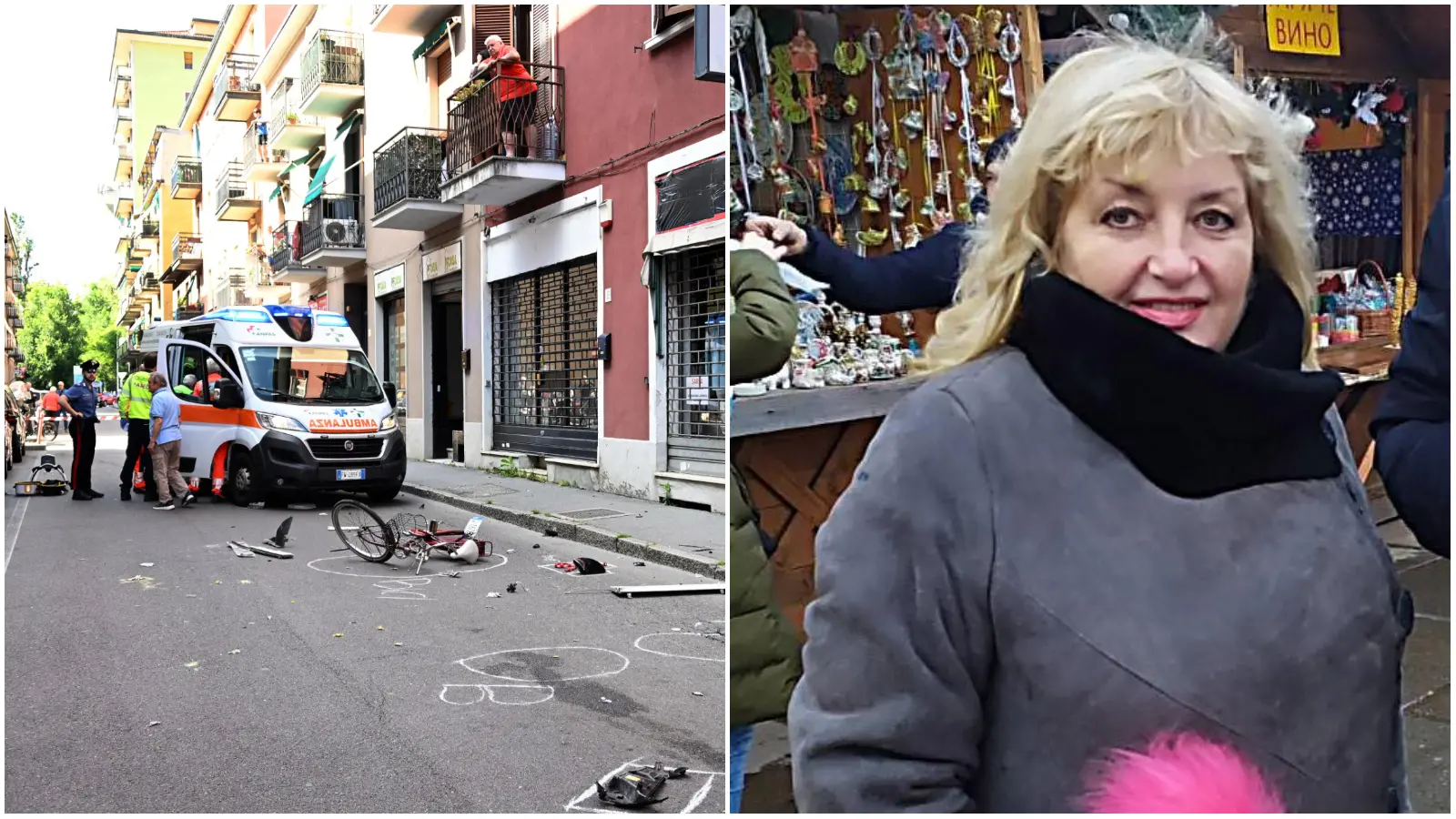 Corsico, è morta la ciclista 63enne travolta da un’auto impazzita