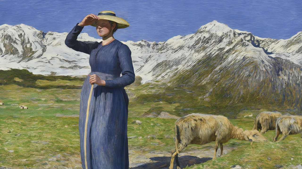 Il “Mezzogiorno sulle Alpi“ di Giovanni Segantini Il “Mezzogiorno sulle Alpi“ di Giovanni Segantini