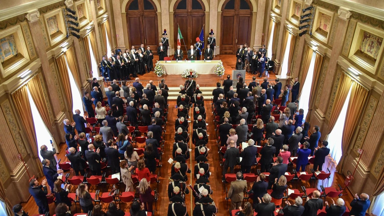 Uno dei momenti delle celebrazione dell’anno giudiziario del Tar, il Tribunale amministrativo regionale