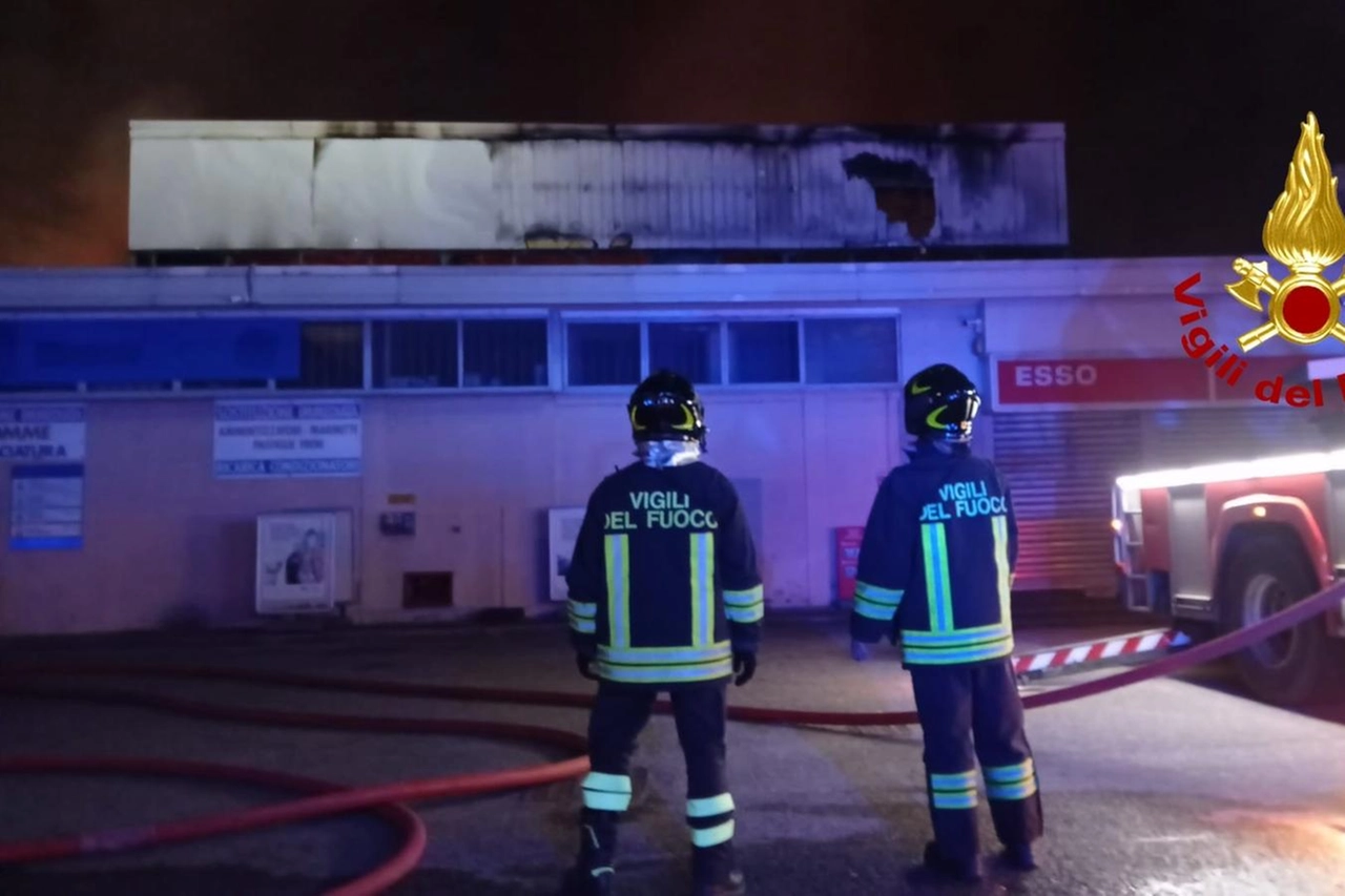 L'intervento dei vigili del fuoco
