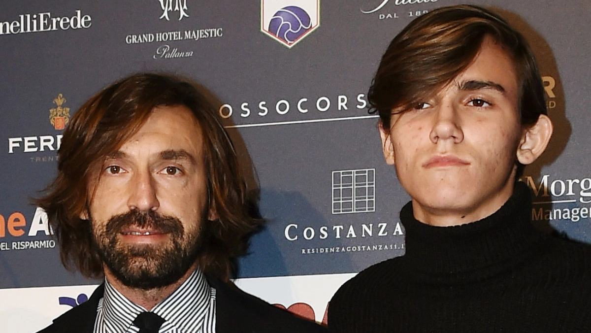 Andrea Pirlo con il figlio Nicolò
