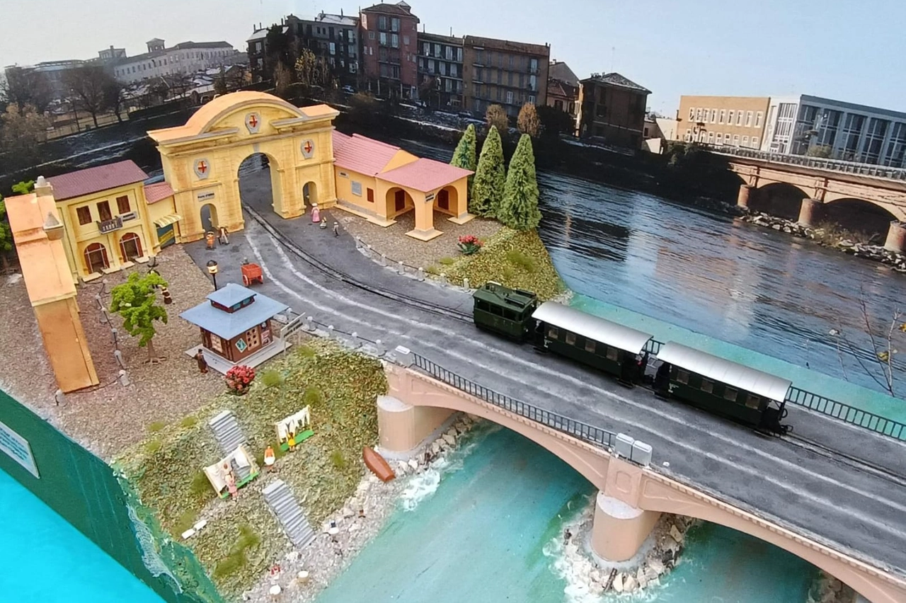 Il lento tram Gamba de Legn arrivava da Bergamo-Treviglio, Soncino - Crema e attraversava l'Adda a Lodi sul ponte napoleonico