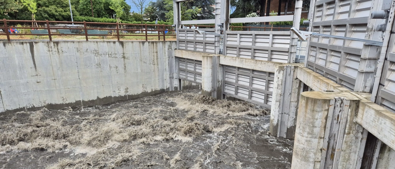 Pioggia e vento forte a Milano dopo il caldo record: piena del Seveso, attivata la vasca