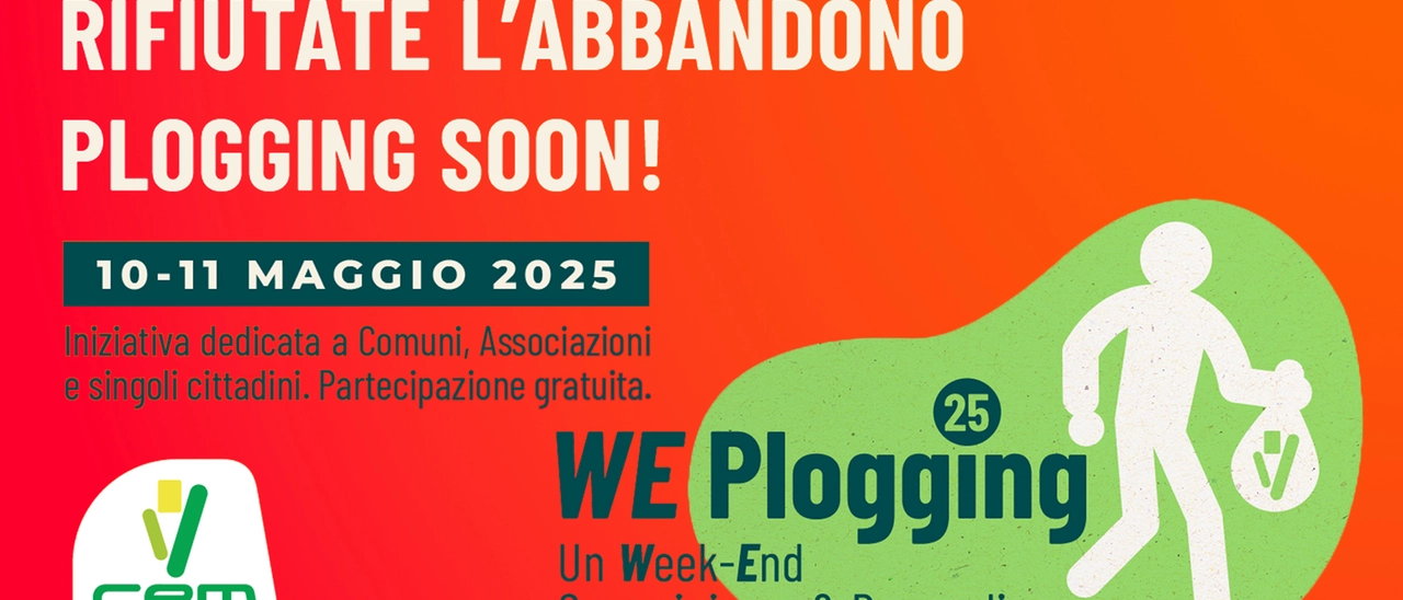 CEM Ambiente. Il 10 e 11 maggio, torna il WE Plogging; un week end Raccogli & Cammina nei Comuni soci