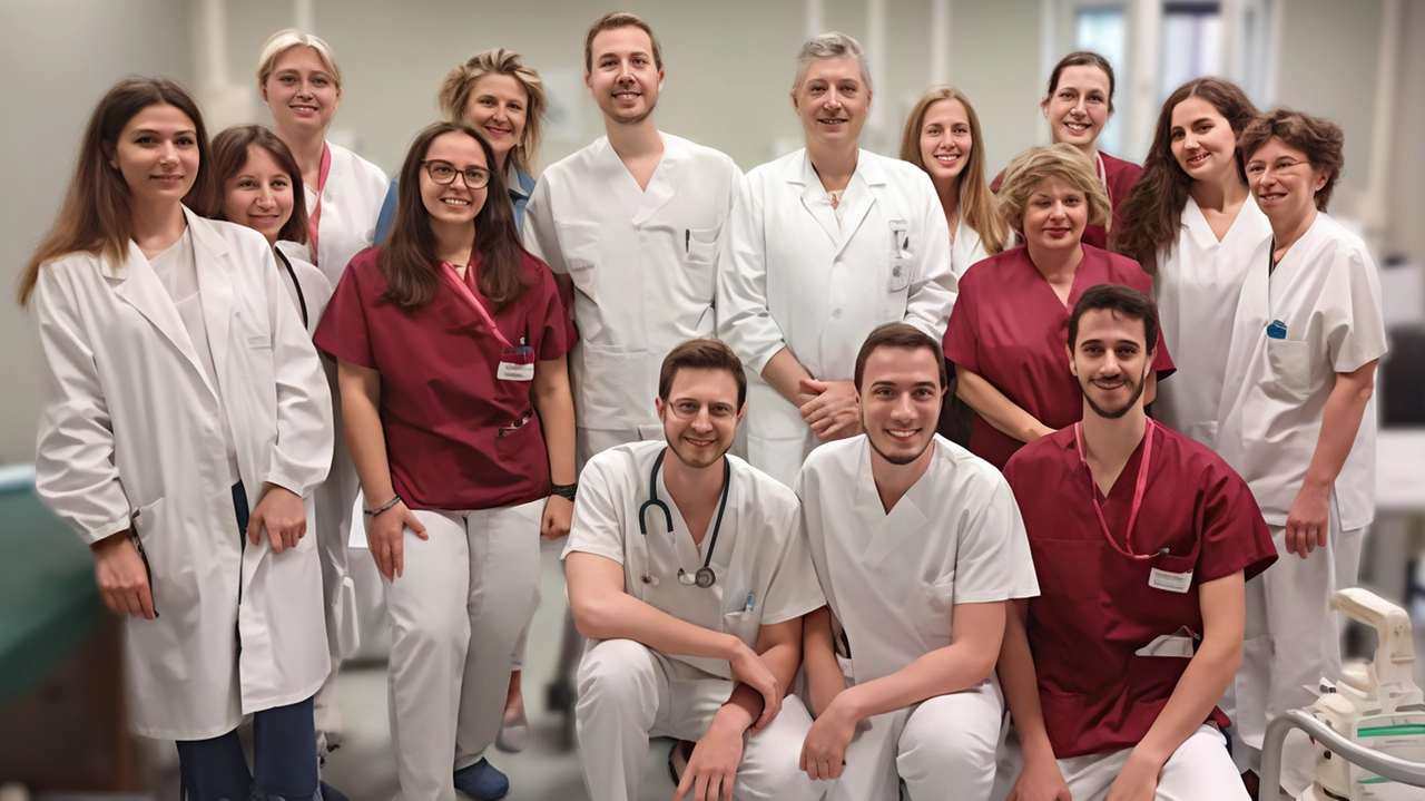 Il team del centro di riferimento per la Fibrosi cistica che esiste da 52 anni al Policlinico Il team del centro di riferimento per la Fibrosi cistica che esiste da 52 anni al Policlinico