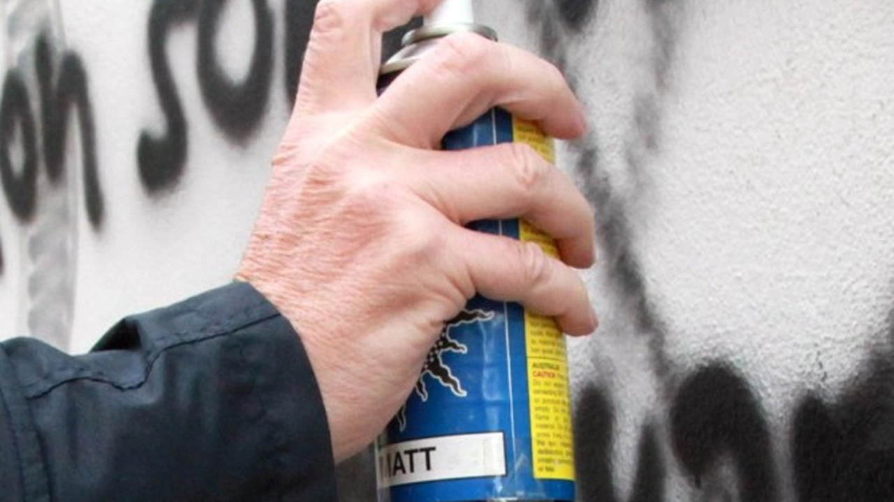 Una bomboletta spray (Foto di repertorio Ravaglia) Una bomboletta spray (Foto di repertorio Ravaglia)
