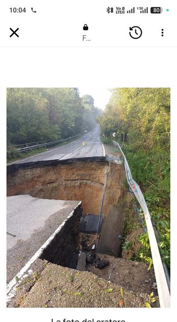 Maltempo, non è finita: collassa la strada provinciale tra Cantù e Alzate