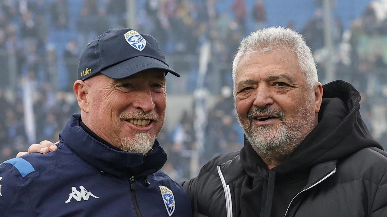 Alessandro Altobelli, a destra, al Rigamonti con il tecnico Rolando Maran Alessandro Altobelli, a destra, al Rigamonti con il tecnico Rolando Maran