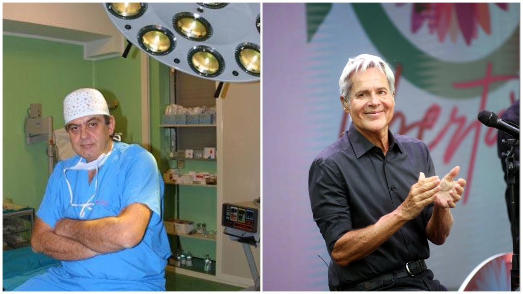 Il chirurgo Marco Gasparotti e il cantautore Claudio Baglioni Il chirurgo Marco Gasparotti e il cantautore Claudio Baglioni