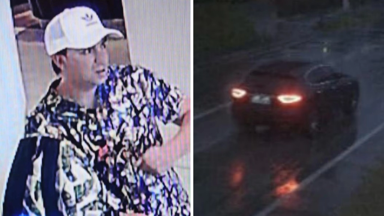Fotogramma di Giacomo Bozzoli nell'hotel di Marbella, in Spagna. A destra, la Maserati Levante Fotogramma di Giacomo Bozzoli nell'hotel di Marbella, in Spagna. A destra, la Maserati Levante