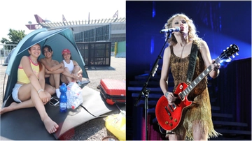 Taylor Swift a Milano, a San Siro i primi fan con le tende davanti allo stadio