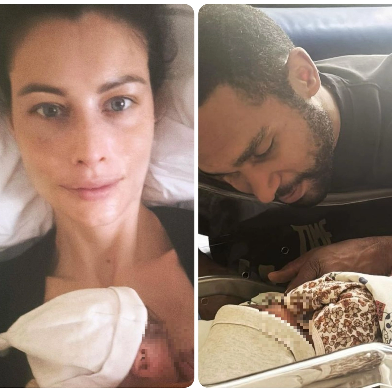 Marica Pellegrinelli e William Djoko con la loro figlia (Foto instagram)