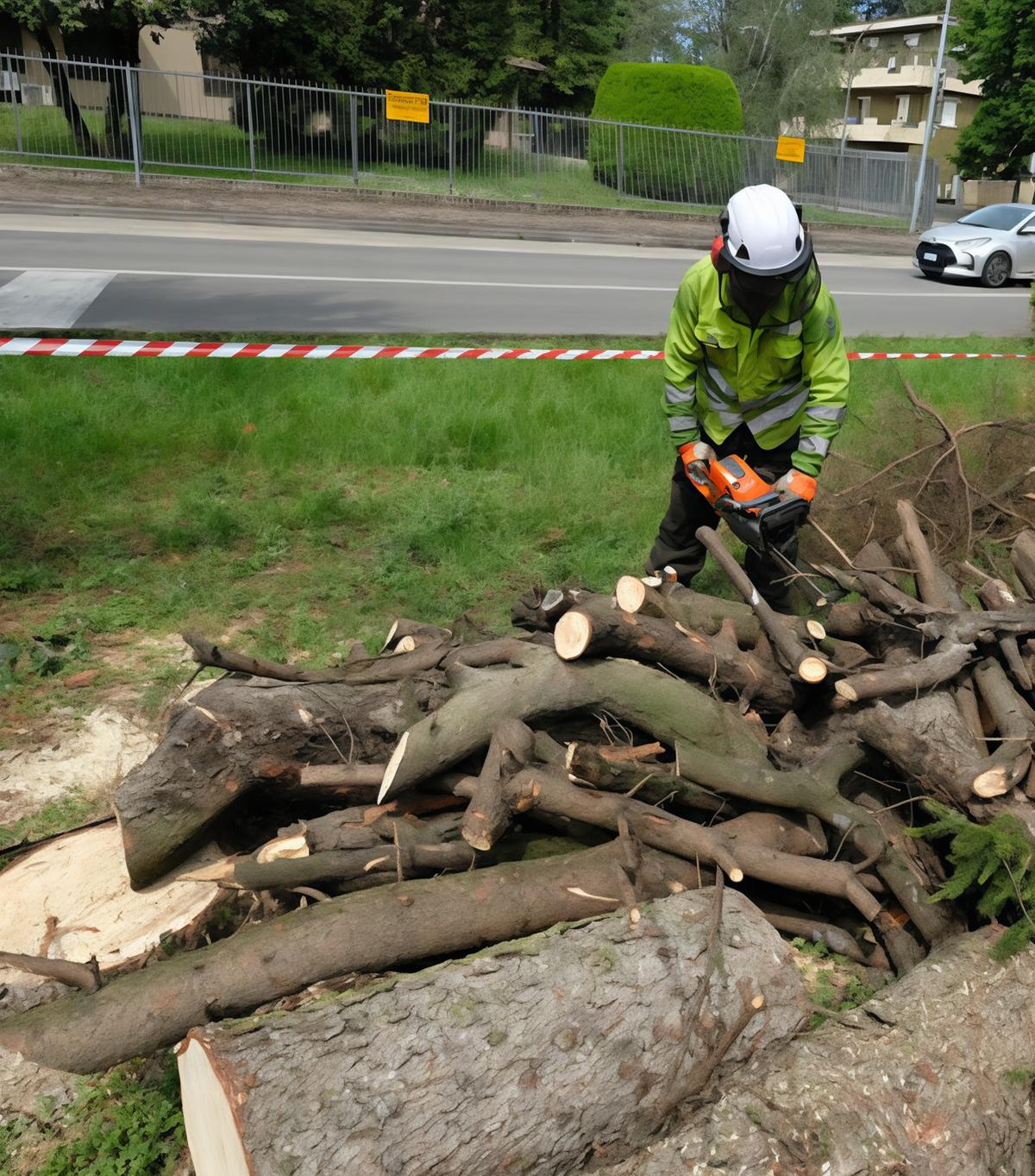 Venti alberi abbattuti: "Erano malati"