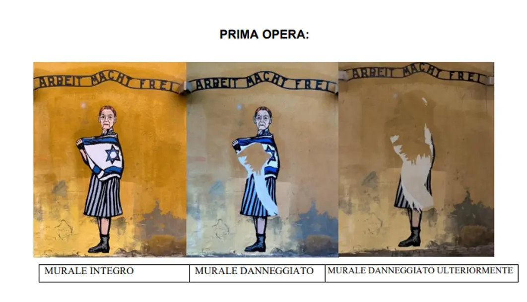 Murales di aleXsandro Palombo danneggiati: denunciato l’imbrattatore