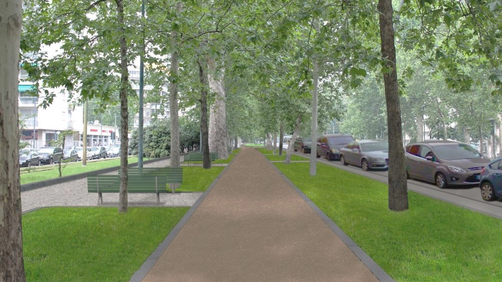 Il progetto della pista ciclabile in corso Sempione a Milano