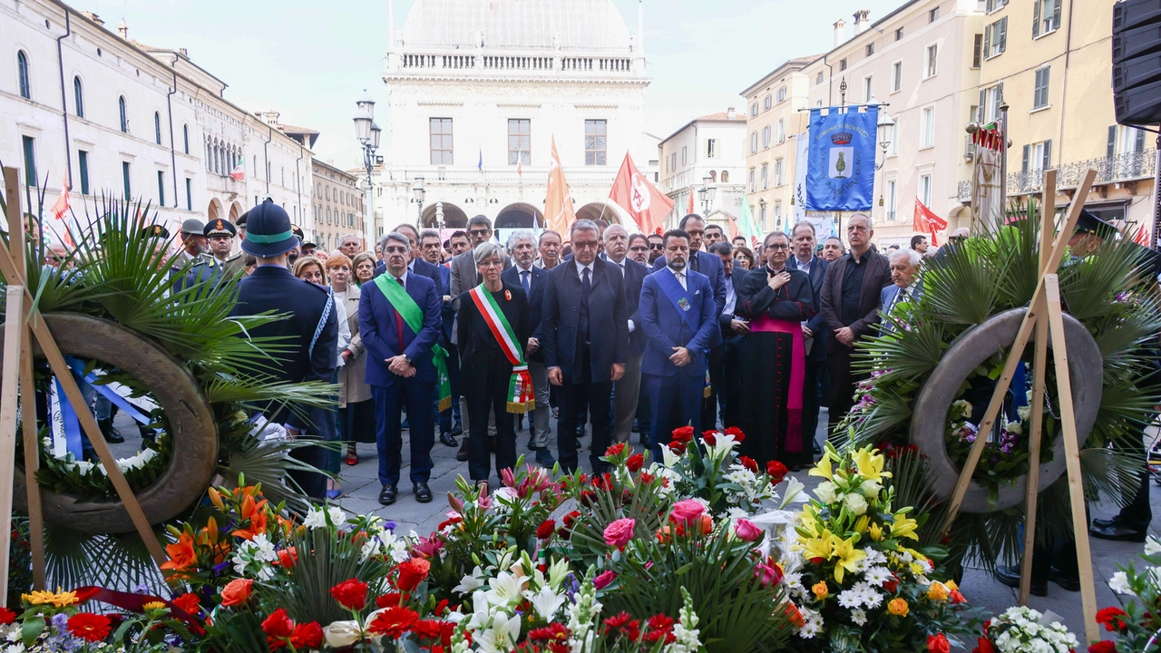 commemorazione strage piazza Loggia, Brescia 28 maggio 2025. Fotolive Filippo Venezia commemorazione strage piazza Loggia, Brescia 28 maggio 2025. Fotolive Filippo Venezia