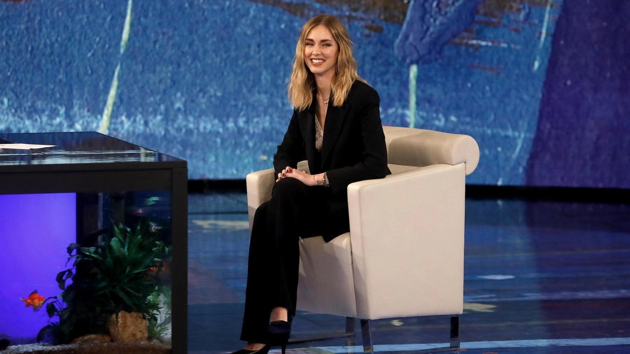 Chiara Ferragni da Fazio qualche tempo dopo lo scoppio del caso pandoro