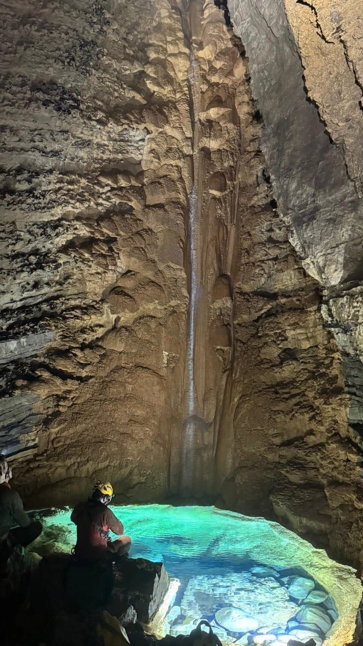 L'Abisso Bueno Fonteno (Foto facebook Corpo Nazionale Soccorso Alpino e Speleologico - CNSAS)