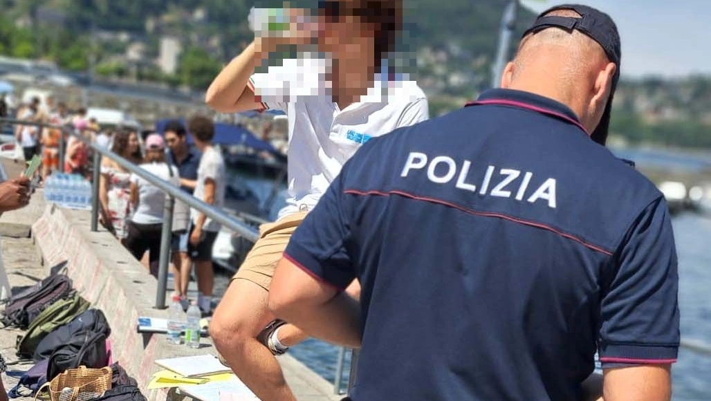 Controlli di questa mattina sul lago di Como Controlli di questa mattina sul lago di Como