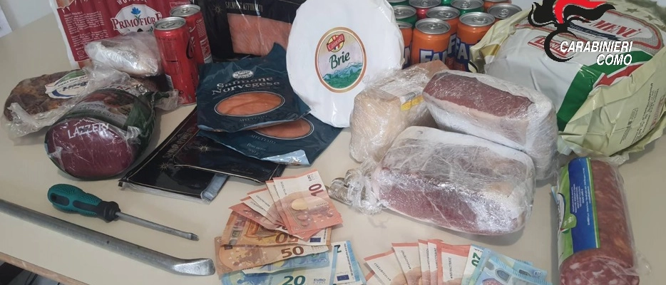 Beregazzo, salumi rubati per 600 euro nell’auto: denunciato un 56enne