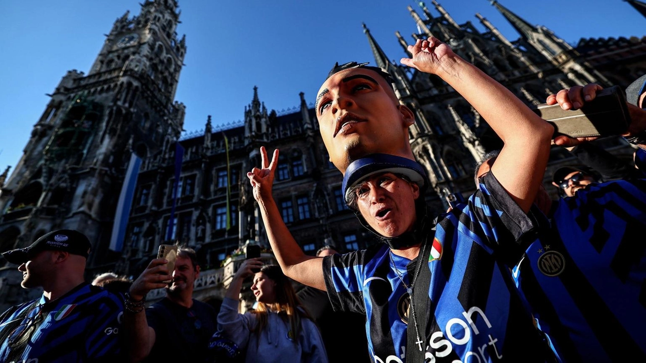 Monaco di Baviera e i tifosi dell' Inter Monaco di Baviera e i tifosi dell' Inter