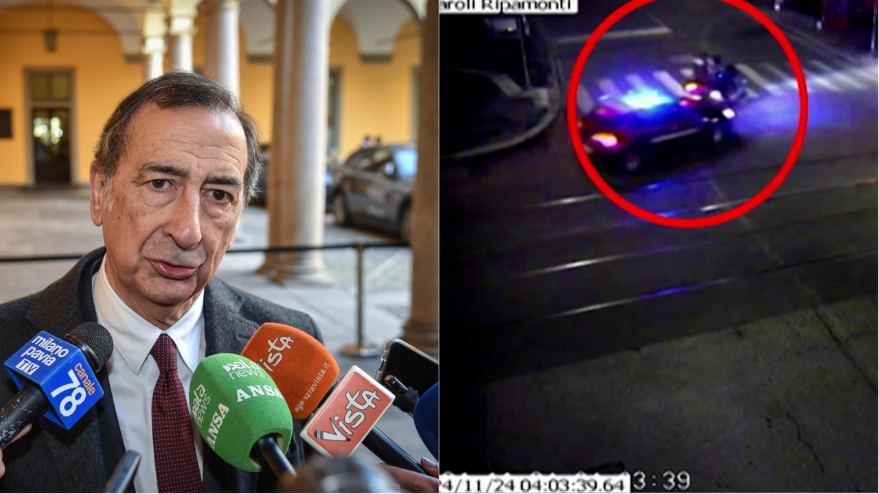Il sindaco Beppe Sala torna a parlare dell'inseguimento costato la vita a Ramy Elgaml: a destra un frame della folle corsa della moto guidata da Fares Bouzidi