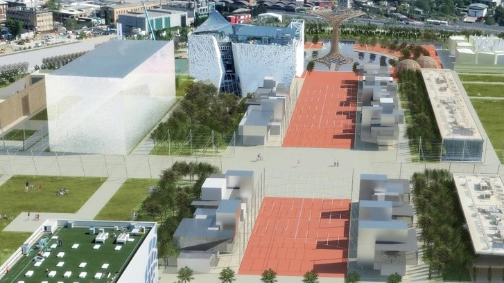 Rendering di Human Technopole sull’ex area Expo Rendering di Human Technopole sull’ex area Expo