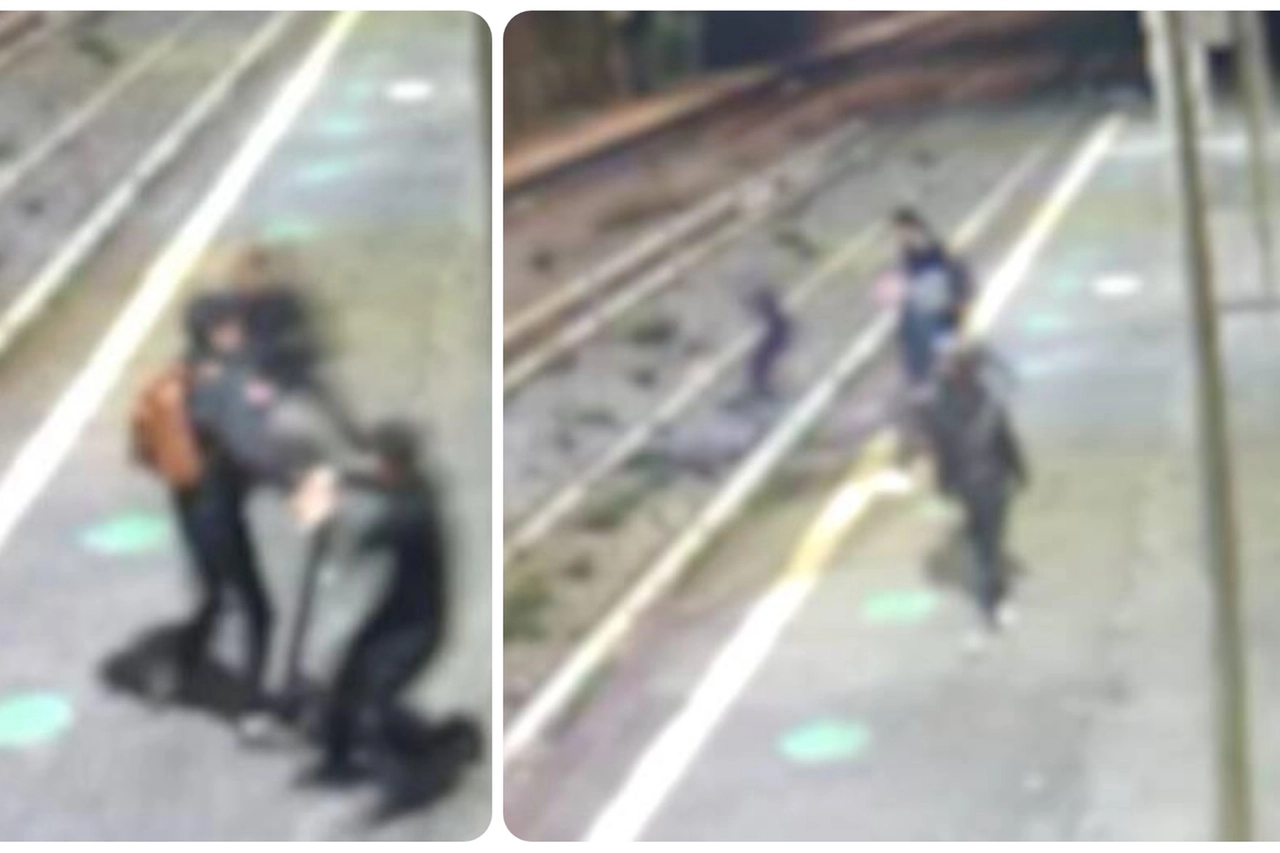 Lissone, baby gang in azione in stazione: 17enne picchiato e spinto sui binari (Frame video carabinieri)