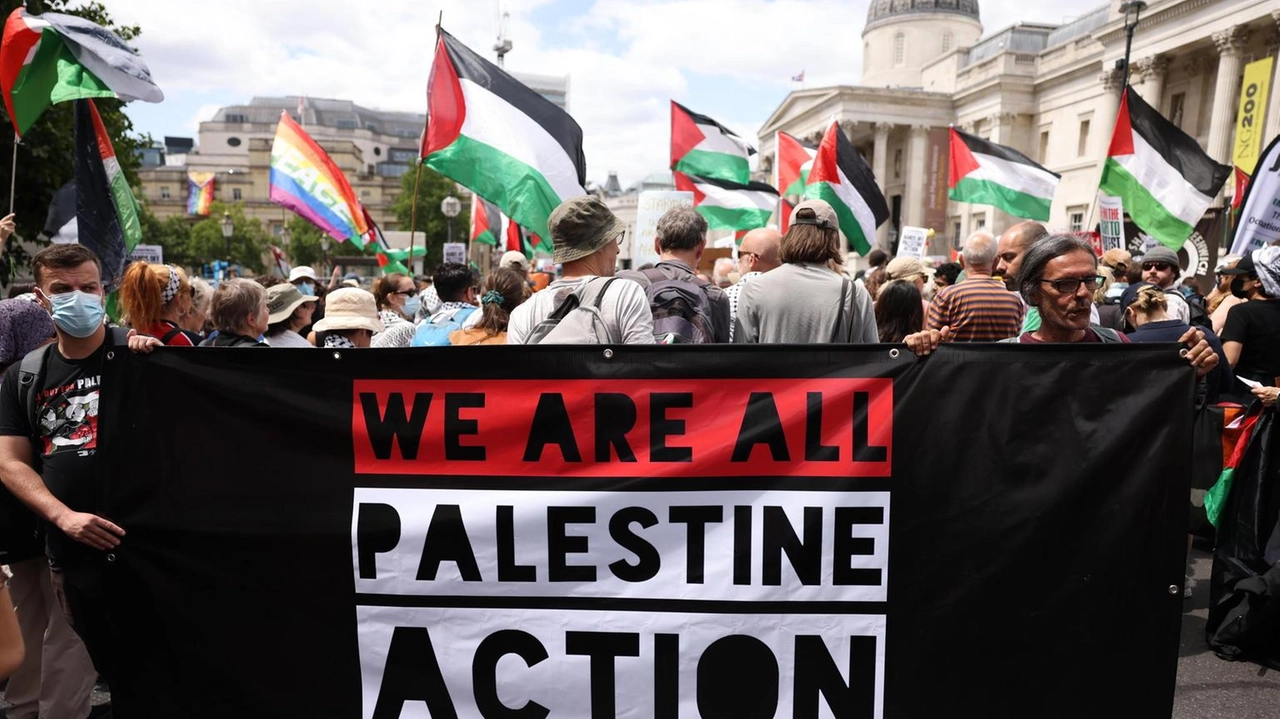 A Londra la protesta dei sostenitori di Palestine Action A Londra la protesta dei sostenitori di Palestine Action