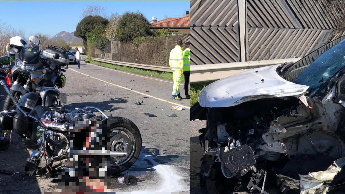 Incidente sulla 45 bis a Prevalle, auto contro un gruppo di motociclisti