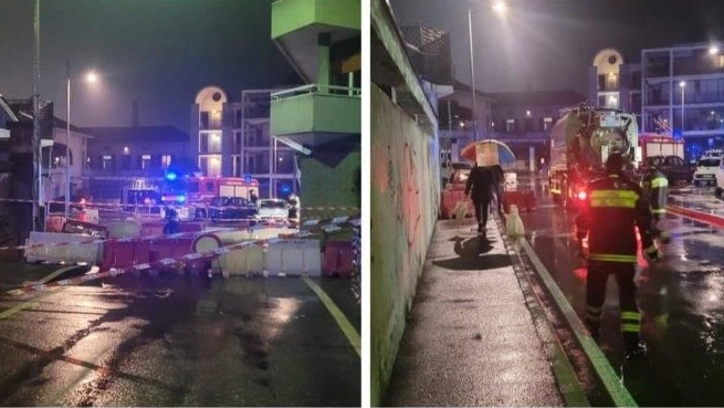 Sono dovuti intervenire i vigili del fuoco per “liberare“ il camion Sono dovuti intervenire i vigili del fuoco per “liberare“ il camion