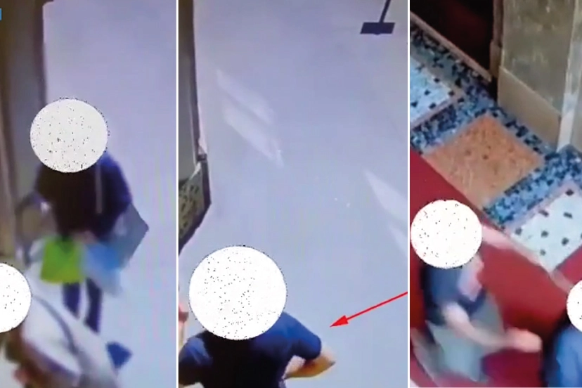 La sequenza dell'aggressione con rapina in viale Brianza