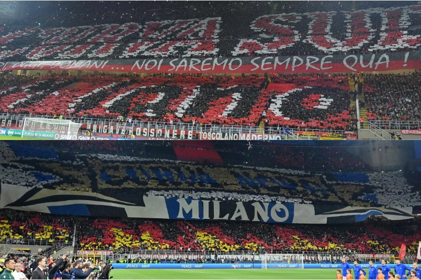 Le curve di Milan e Inter