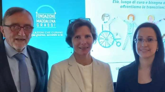 Maurizio Marzegalli, Orsola Sironi e Nora Concas, della Fondazione Maddalena Grassi Maurizio Marzegalli, Orsola Sironi e Nora Concas, della Fondazione Maddalena Grassi