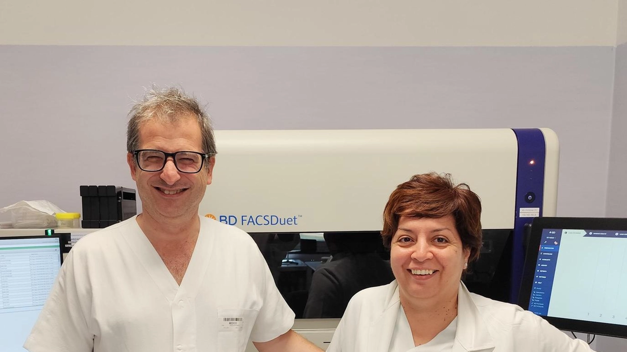 Il responsabile Marco D’Agostino e la biologa Giuseppina Sidoli Il responsabile Marco D’Agostino e la biologa Giuseppina Sidoli