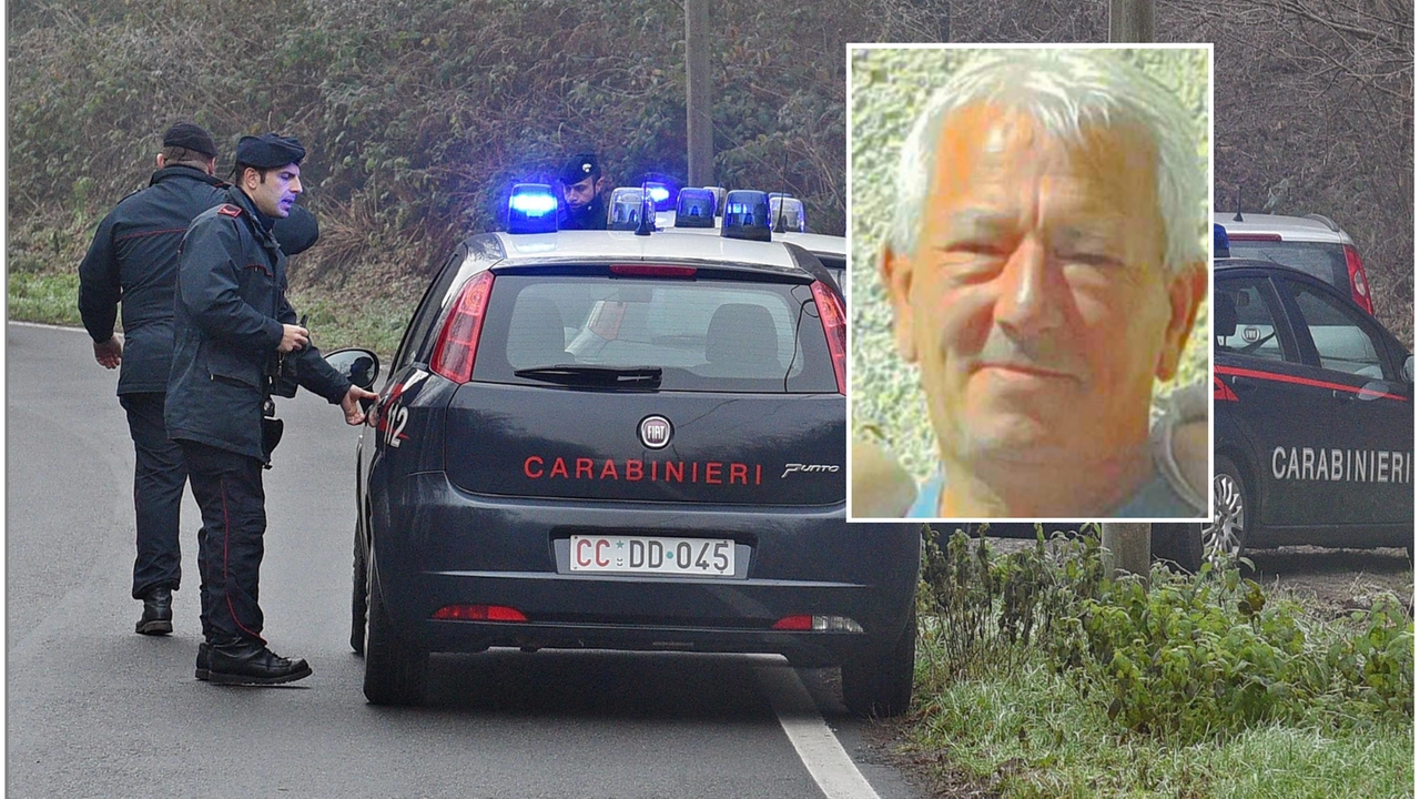 Carabinieri e, nel riquadro, Gilberto Bracelli Carabinieri e, nel riquadro, Gilberto Bracelli