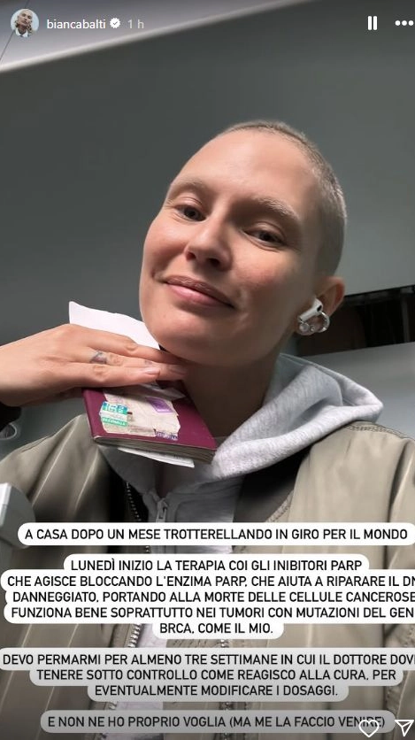 Il post Instagram di Bianca Balti