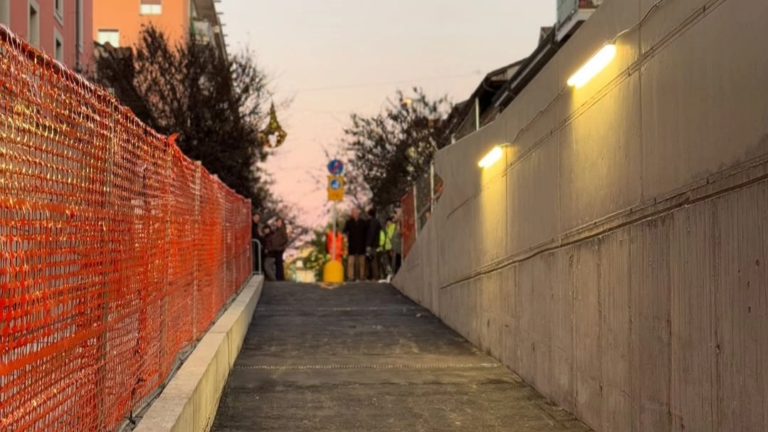 Il nuovo passaggio ciclopedonale di via Nino dall’Oro Il nuovo passaggio ciclopedonale di via Nino dall’Oro