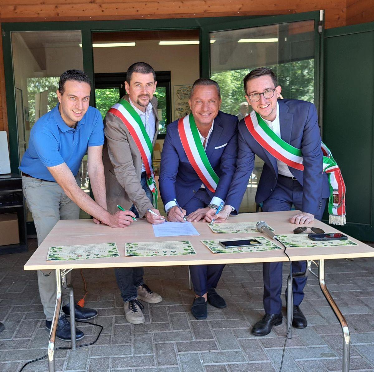 una firma per rilanciare la costa azzurra del basso olona patto tra comuni per il plis