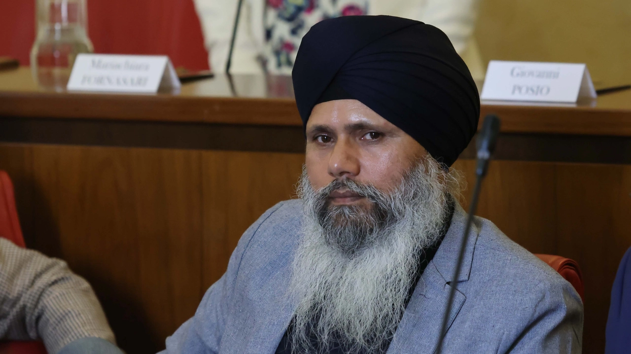 Balwinder Singh consigliere comunale di centrodestra, indagato per maltrattamenti alle figlie, Brescia 29 marzo 2025. Ansa Filippo Venezia