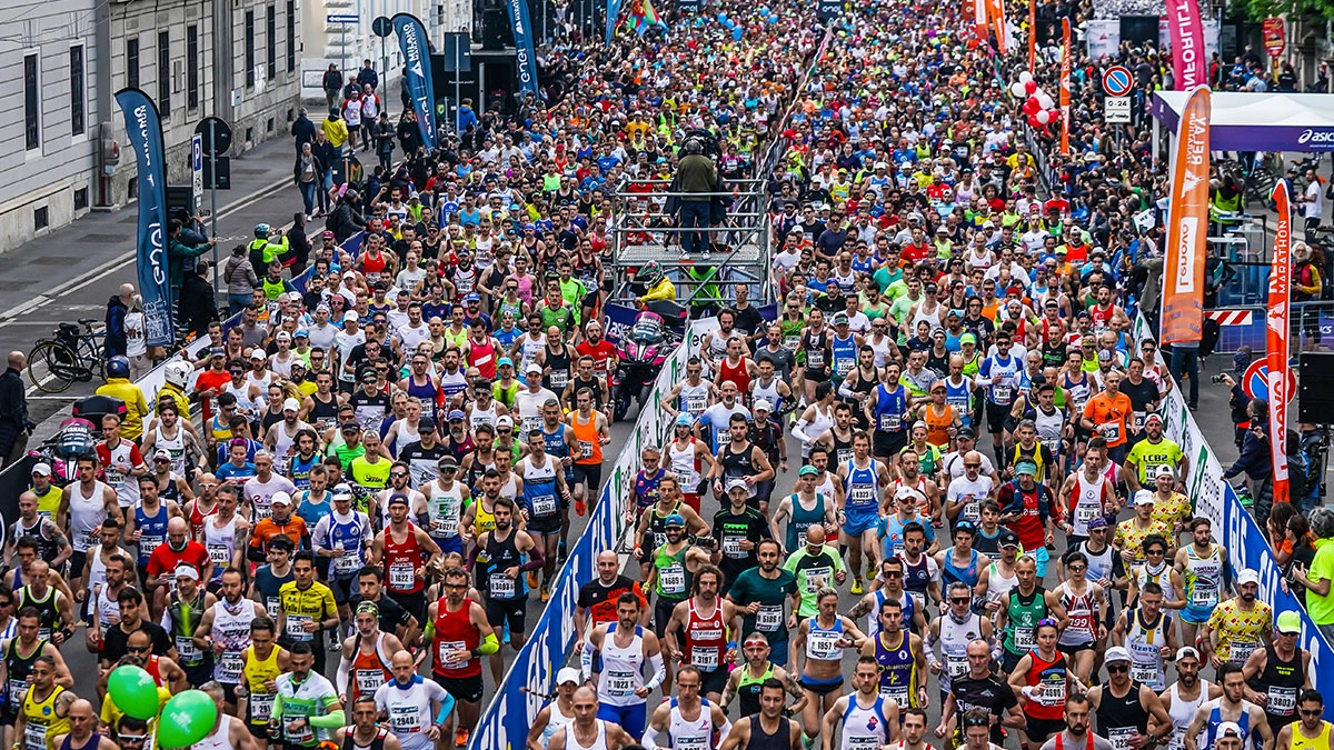 I partecipanti alla Milano Marathon 2023
