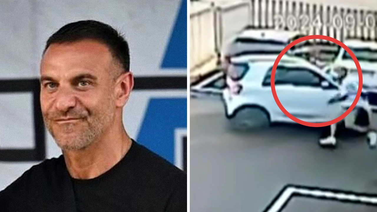 Il capo ultrà della Curva Nord Andrea Beretta e, a destra, l'automobile in cui è avvenuto l'omicidio Il capo ultrà della Curva Nord Andrea Beretta e, a destra, l'automobile in cui è avvenuto l'omicidio
