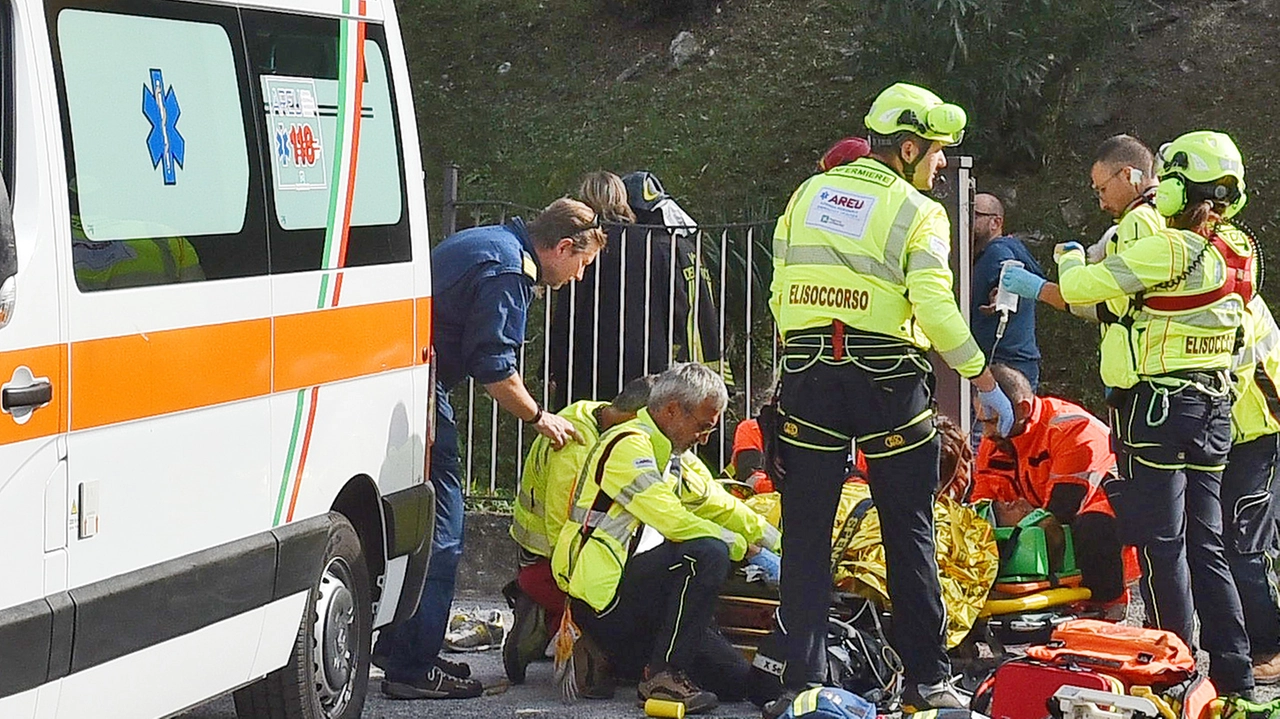 Il ferito è stato trasportato in ospedale a Verona (Archivio) Il ferito è stato trasportato in ospedale a Verona (Archivio)