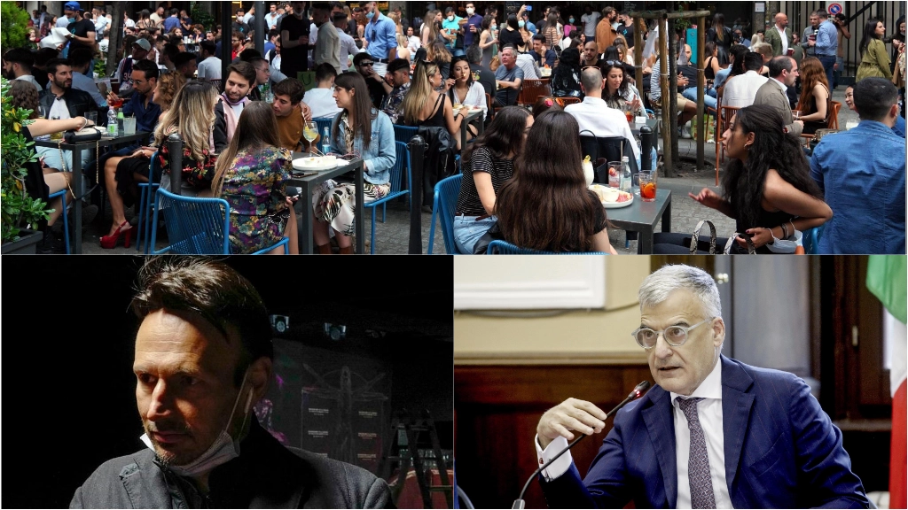 L'ora dell'aperitivo, la scorsa estate, nella zona di corso Como. In basso da sinistra, il presidente dei commercianti Alberto Baldaccini e il prefetto di Milano Claudio Sgaraglia L'ora dell'aperitivo, la scorsa estate, nella zona di corso Como. In basso da sinistra, il presidente dei commercianti Alberto Baldaccini e il prefetto di Milano Claudio Sgaraglia