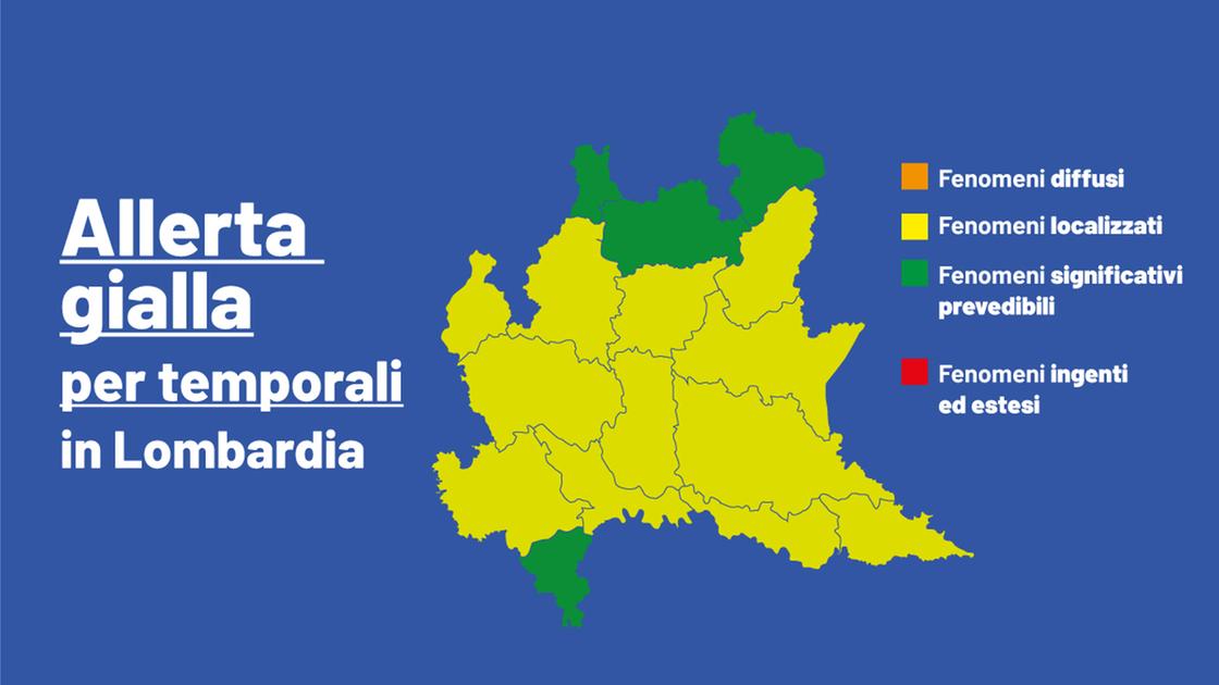 temporali in arrivo scatta l8217allerta gialla le previsioni meteo per il weekend